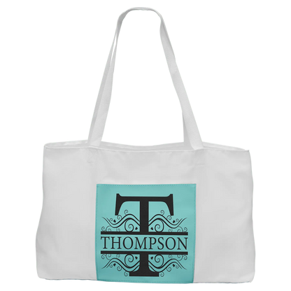 White Handbag with 5"-inch Customizable Leatherette Gusset JDS