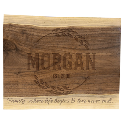 Black Walnut Cutting and Charcuterie Board JDS