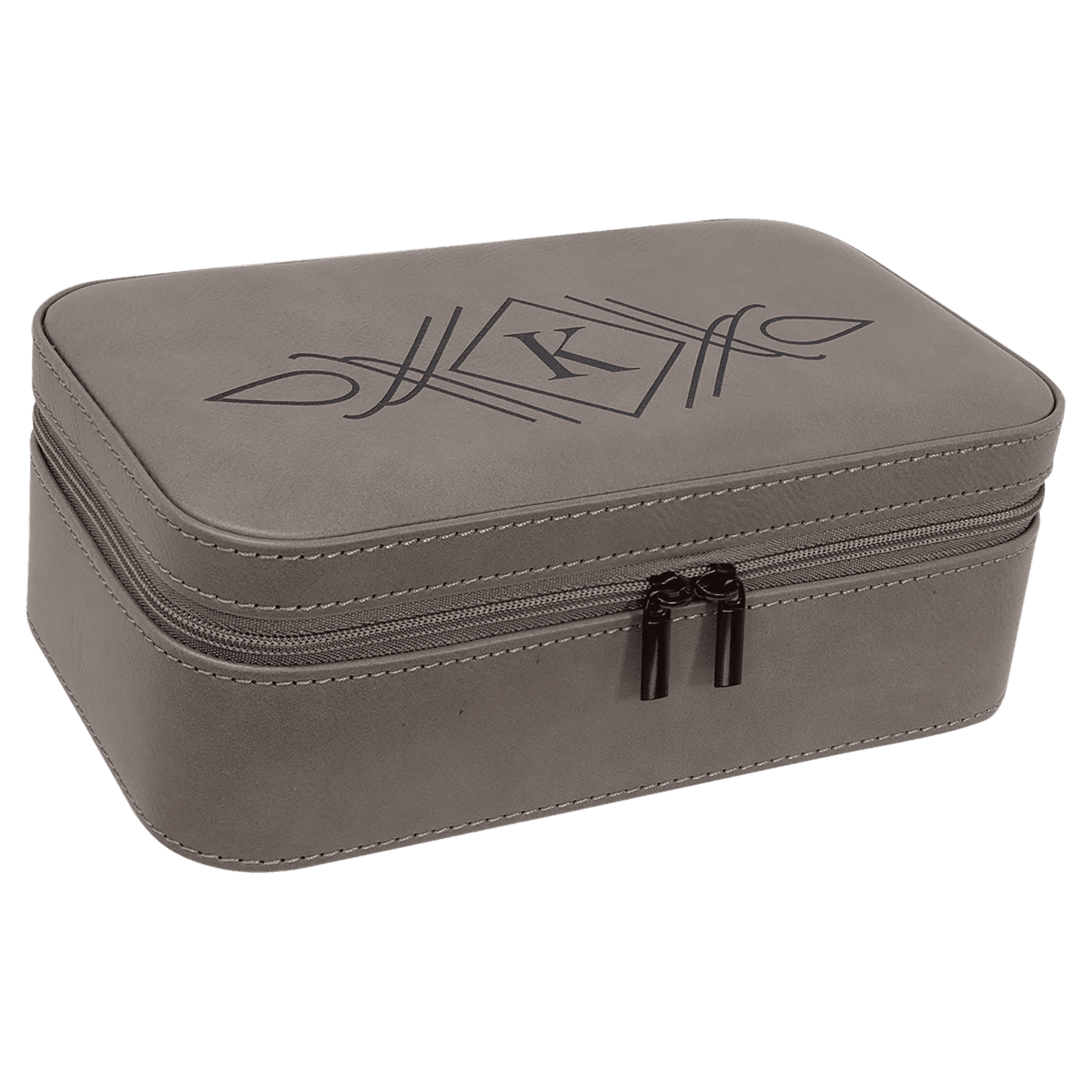 Leatherette Jewelry Box - 7 1/2" X 4 1/2" - Custom