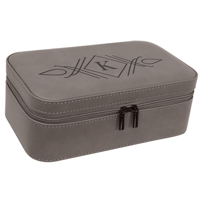 Leatherette Jewelry Box - 7 1/2" X 4 1/2" - Custom