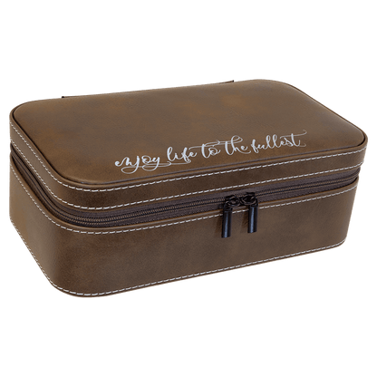 Leatherette Jewelry Box - 7 1/2" X 4 1/2" - Custom