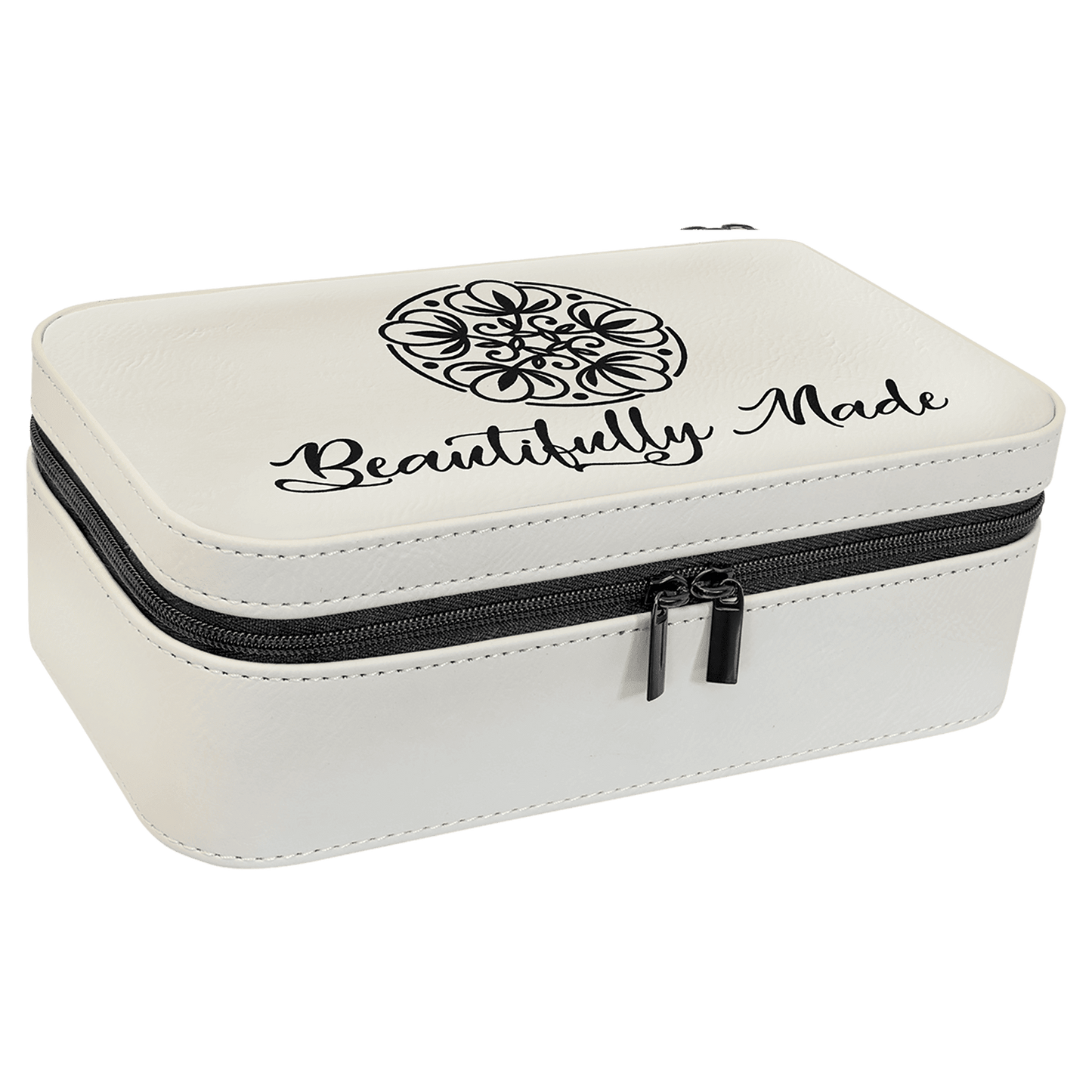 Leatherette Jewelry Box - 7 1/2" X 4 1/2" - Custom