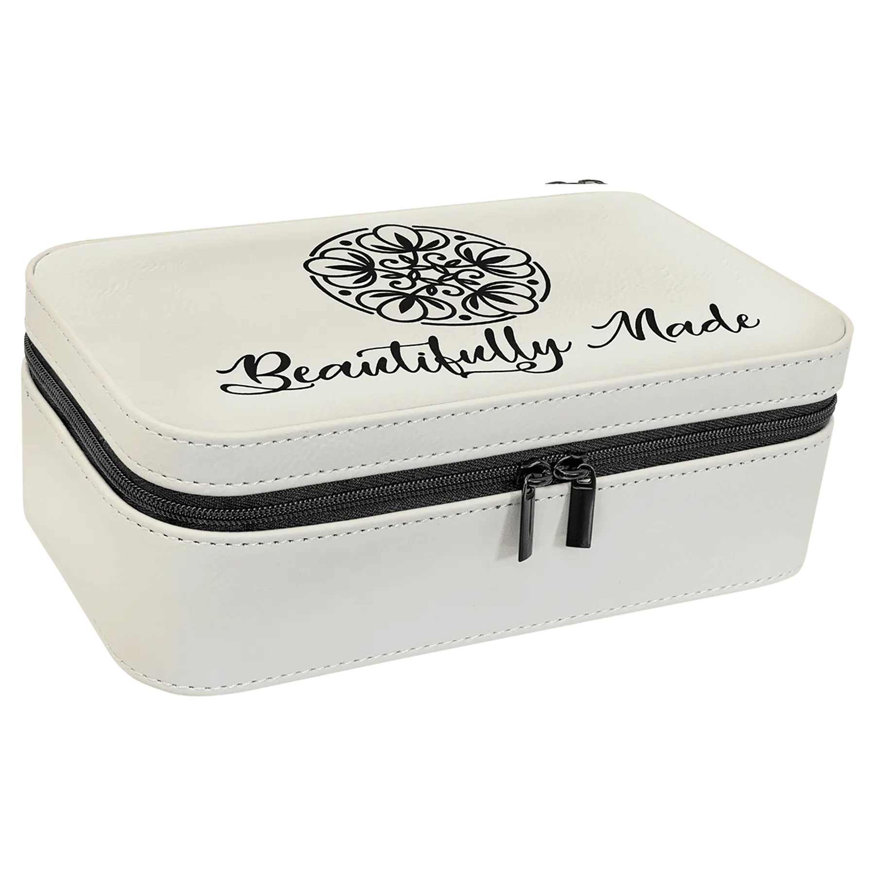 Leatherette Jewelry Box - 7 1/2" X 4 1/2" - Custom JDS