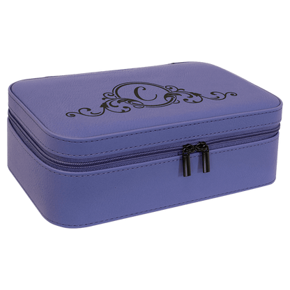 Leatherette Jewelry Box - 7 1/2" X 4 1/2" - Custom