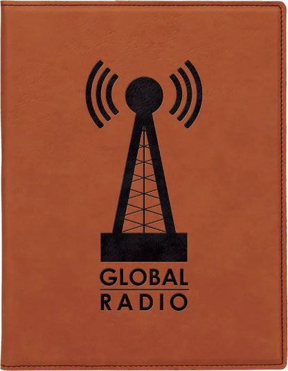 Leatherette Portfolio with Notepad - Custom JDS