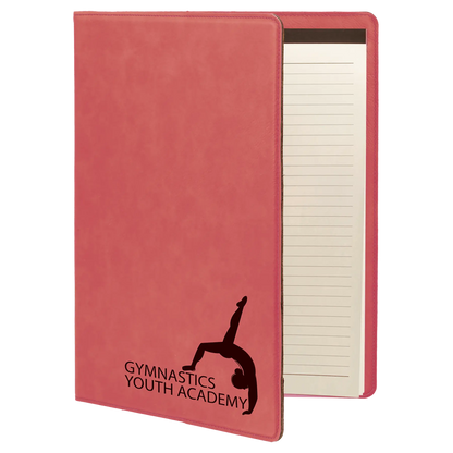 Leatherette Portfolio with Notepad - Custom JDS
