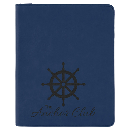 Leatherette Portfolio with Notepad - Custom JDS