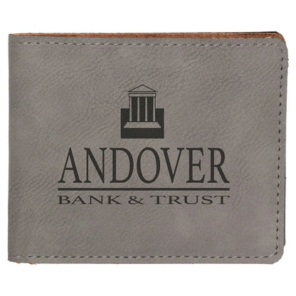 Leatherette Bifold Wallet - Custom JDS