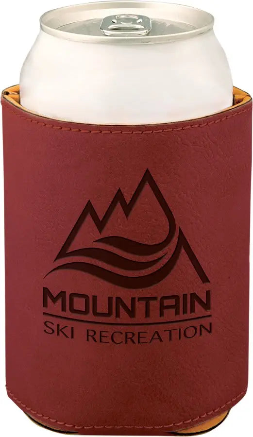 Leatherette Beverage Holder - 3 3/4" - Custom JDS