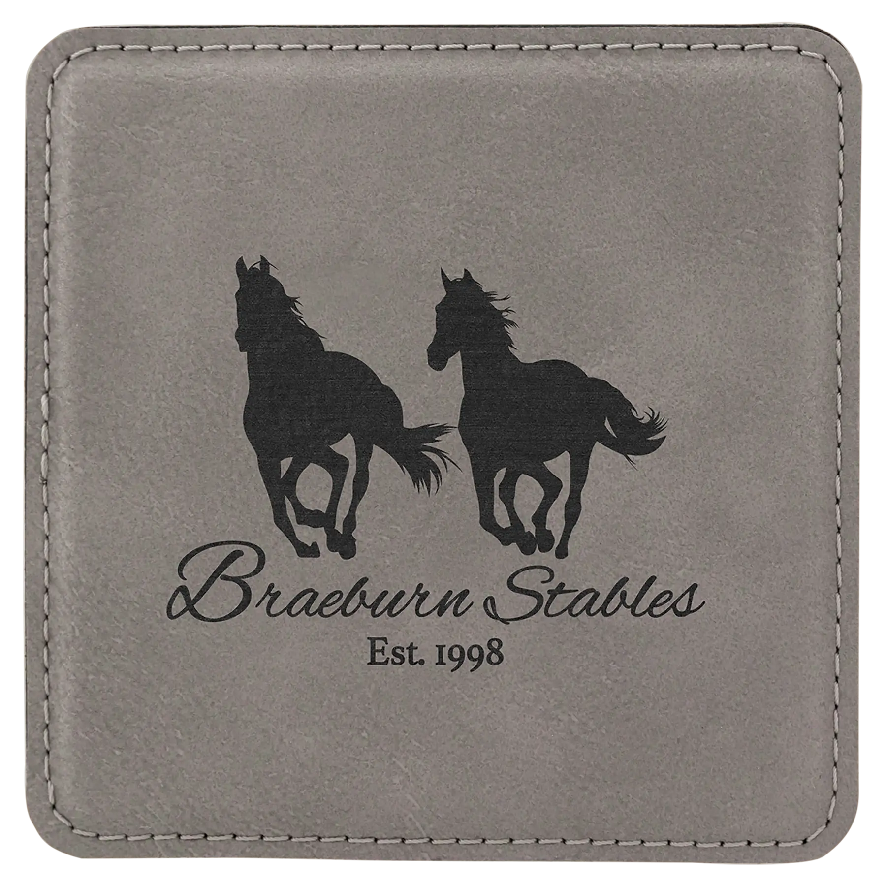 4" Leatherette Coasters (Square or Round) JDS