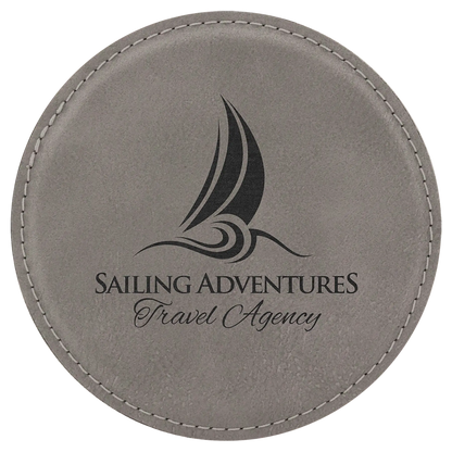 4" Leatherette Coasters (Square or Round) JDS