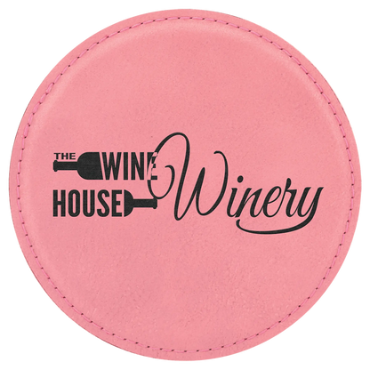 4" Leatherette Coasters (Square or Round) JDS