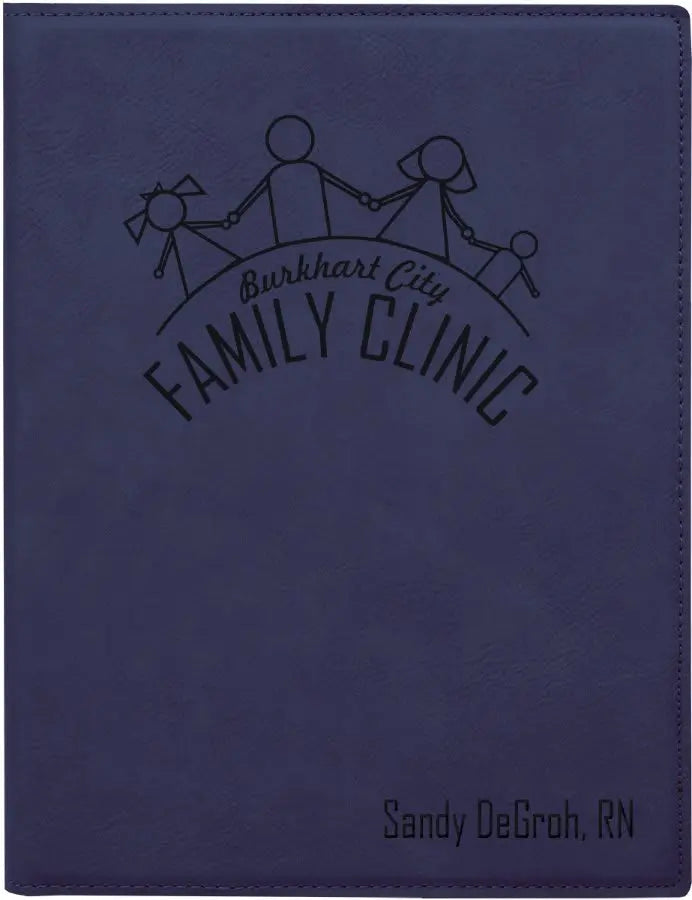 Leatherette Portfolio with Notepad - Custom JDS