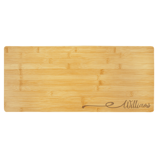23 3/4" x 10" Bamboo Charcuterie Board/Cutting Board