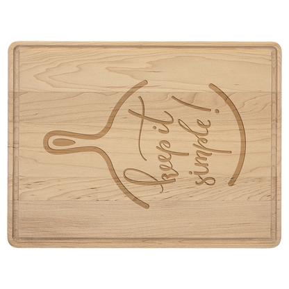 Maple Cutting Board with Drip Ring JDS