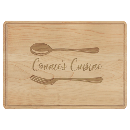 Maple Cutting Board with Drip Ring JDS
