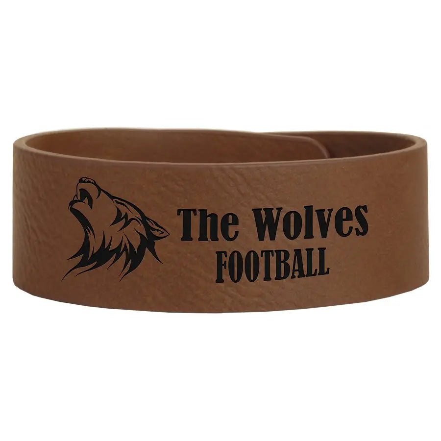 Laserable Leatherette Cuff Bracelet JDS