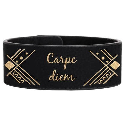 Laserable Leatherette Cuff Bracelet JDS