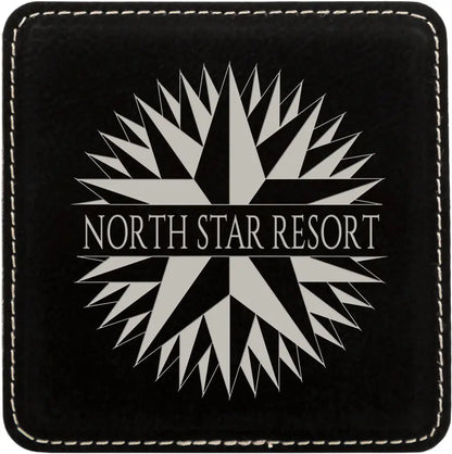 4" Leatherette Coasters (Square or Round) JDS