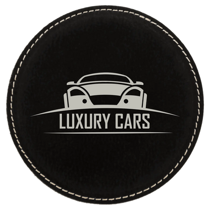 4" Leatherette Coasters (Square or Round) JDS