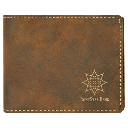 Leatherette Bifold Wallet - Custom JDS
