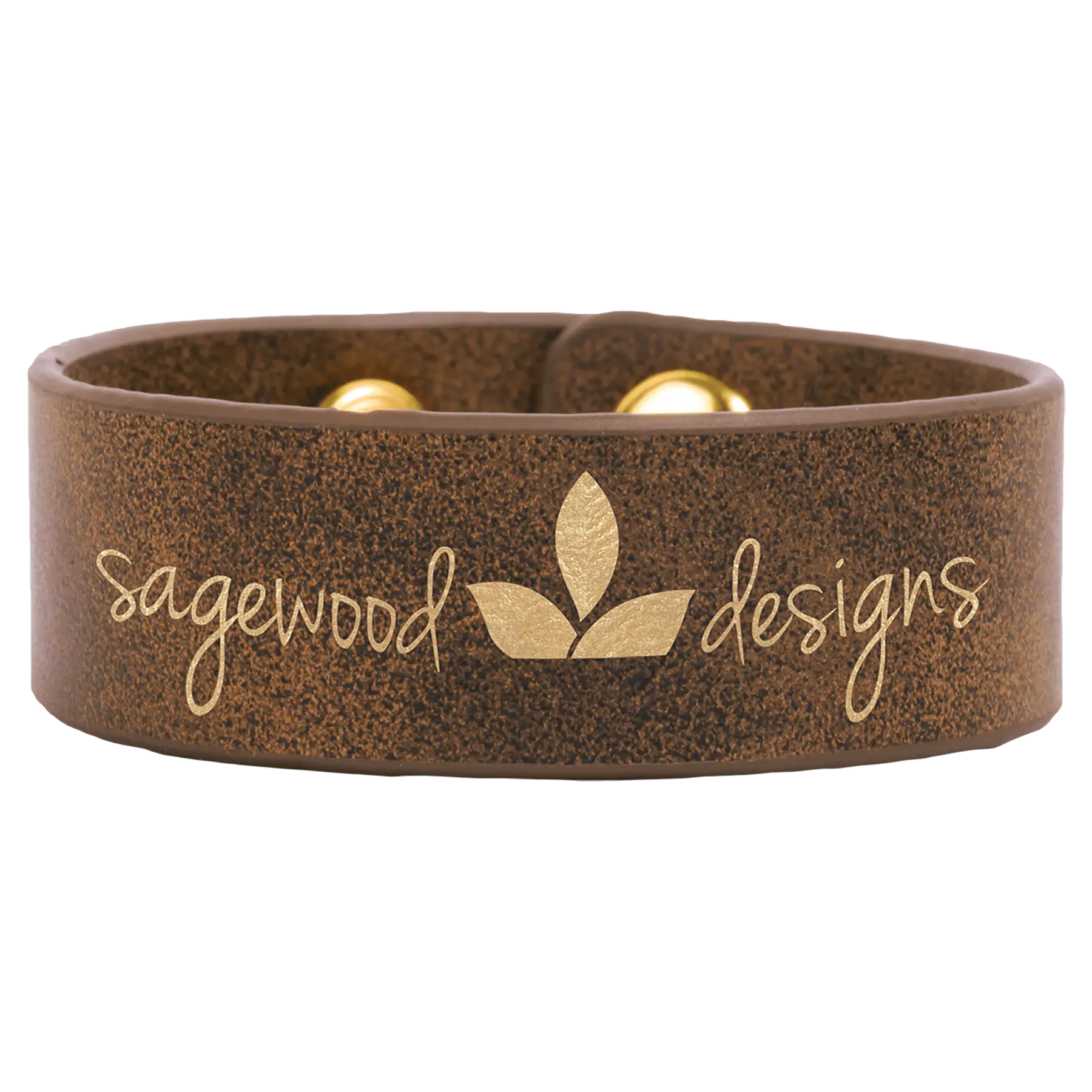 Laserable Leatherette Cuff Bracelet JDS