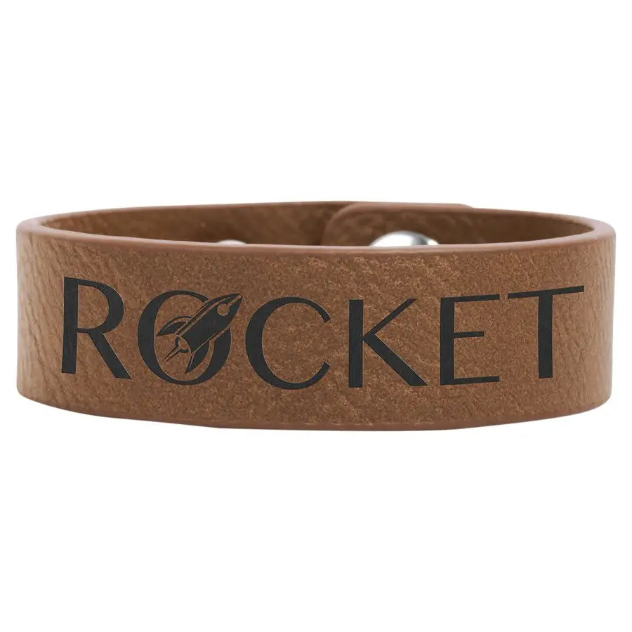 Laserable Leatherette Cuff Bracelet JDS