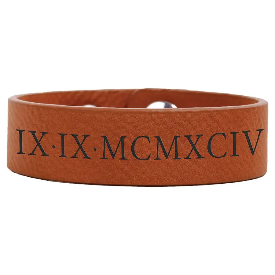 Laserable Leatherette Cuff Bracelet JDS