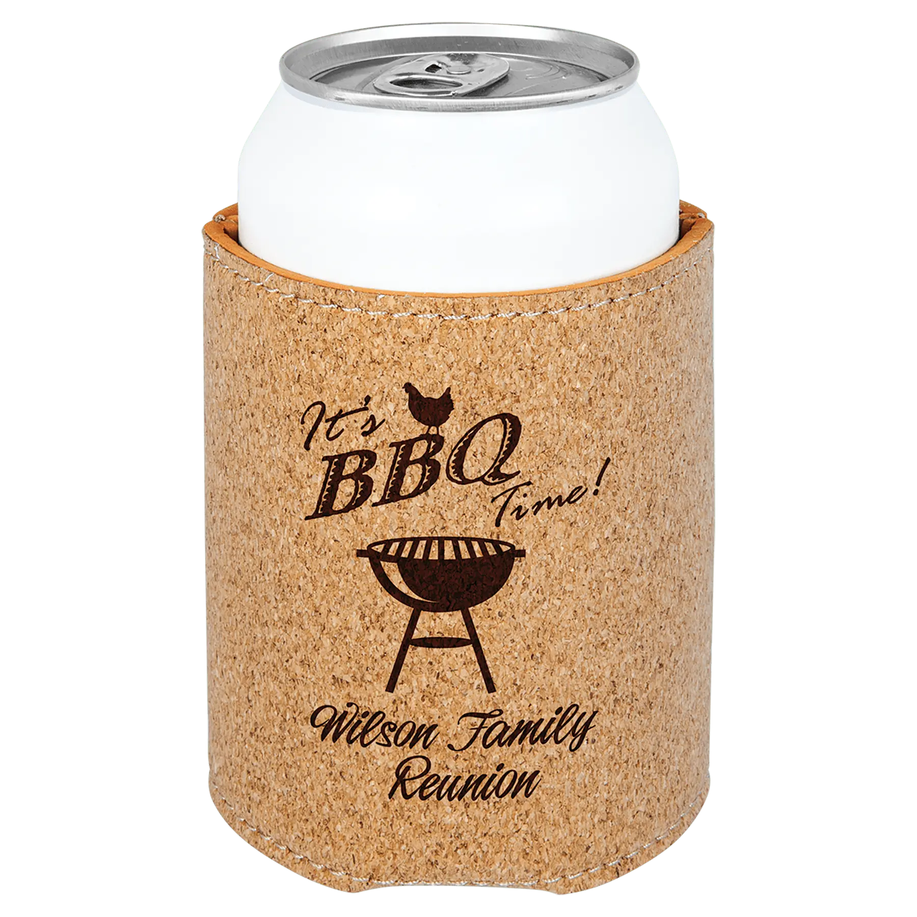 Leatherette Beverage Holder - 3 3/4" - Custom JDS