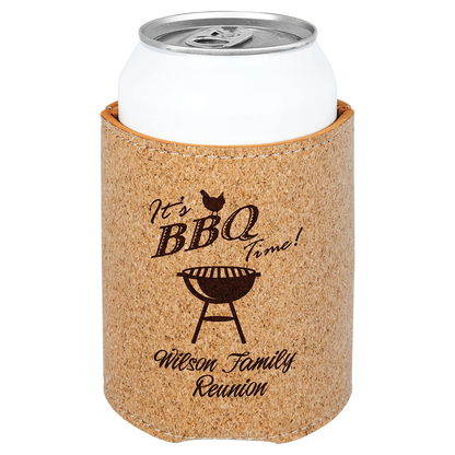 Leatherette Beverage Holder - 3 3/4" - Custom JDS