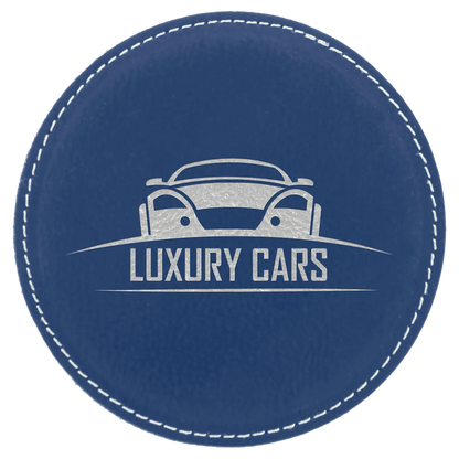 4" Leatherette Coasters (Square or Round) JDS