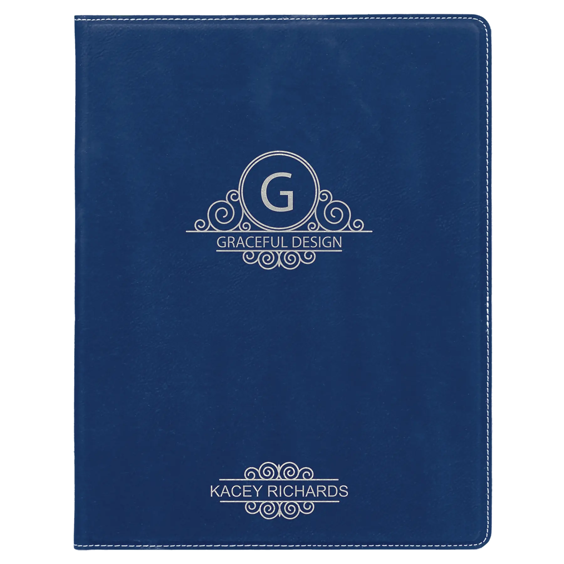 Leatherette Portfolio with Notepad - Custom JDS