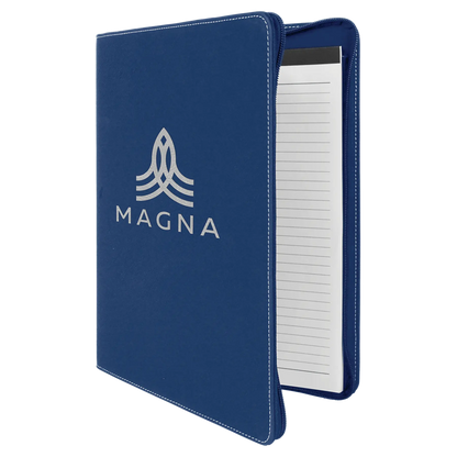 Leatherette Portfolio with Notepad - Custom JDS