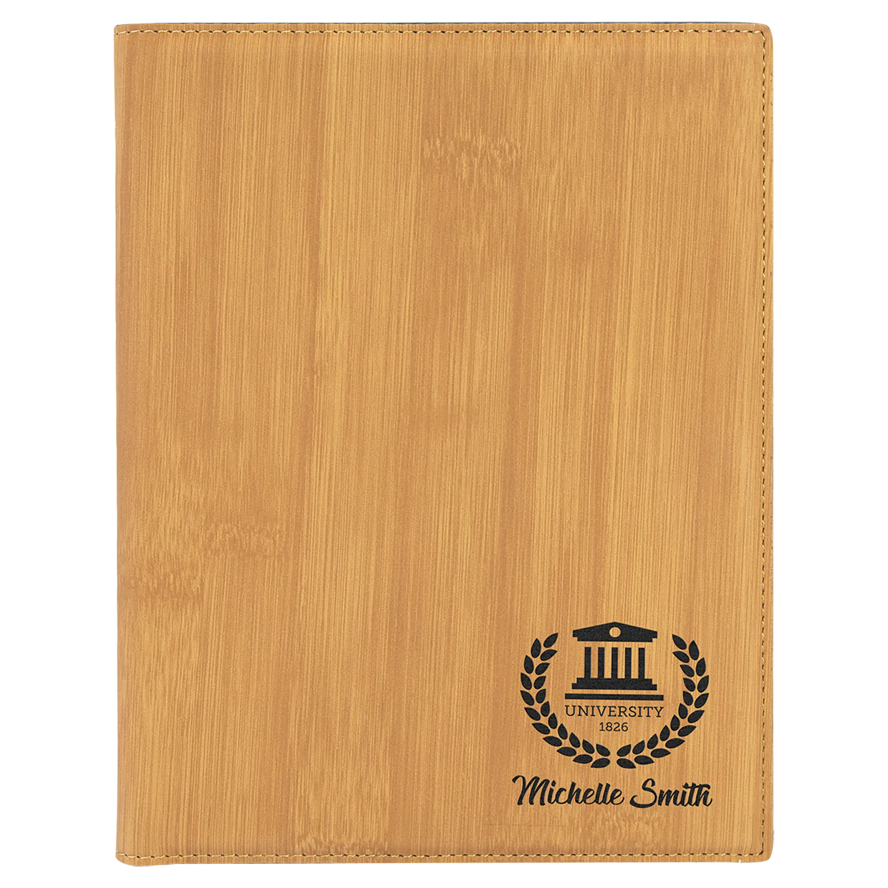 Leatherette Portfolio with Notepad - Custom JDS