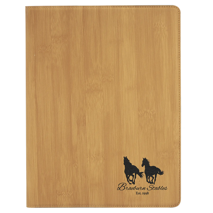 Leatherette Portfolio with Notepad - Custom JDS