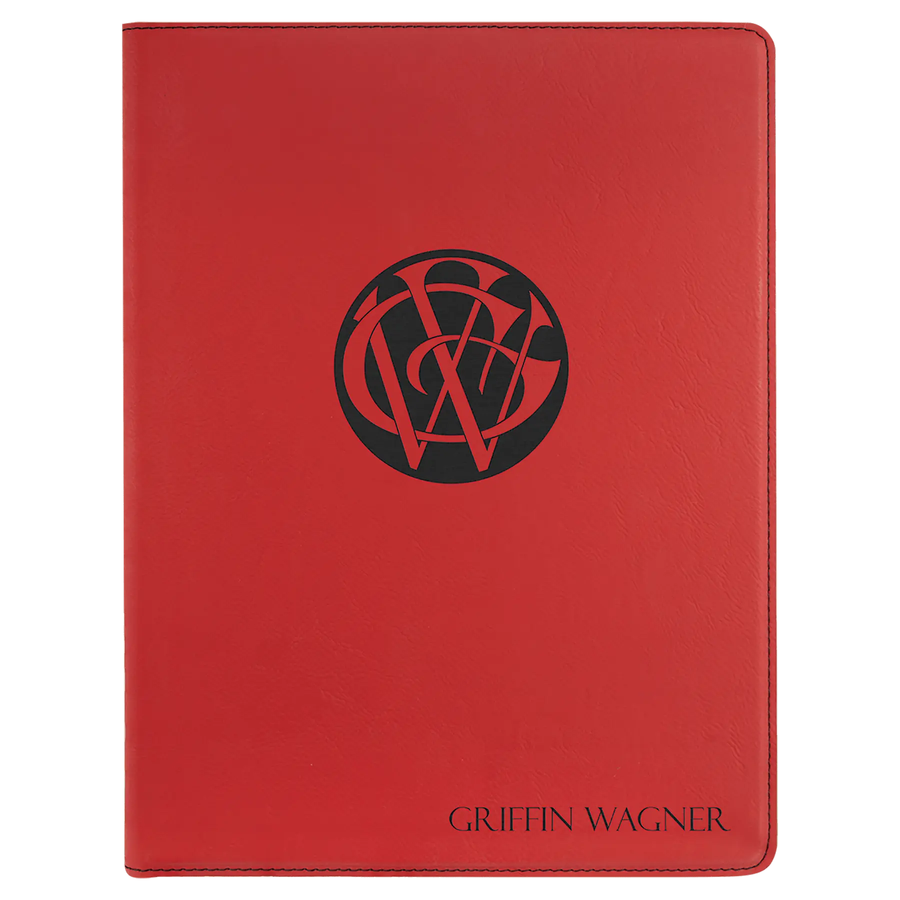Leatherette Portfolio with Notepad - Custom JDS