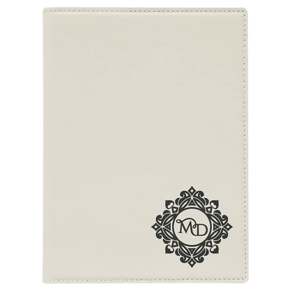 Leatherette Portfolio with Notepad - Custom JDS