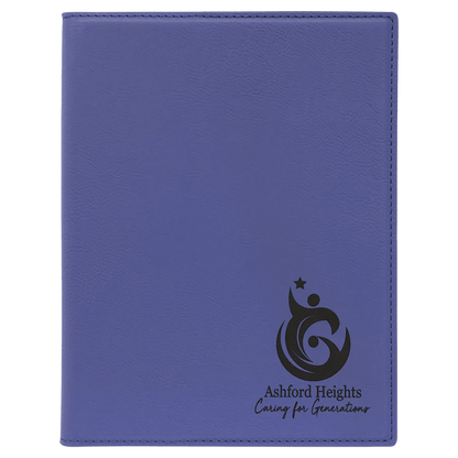 Leatherette Portfolio with Notepad - Custom JDS
