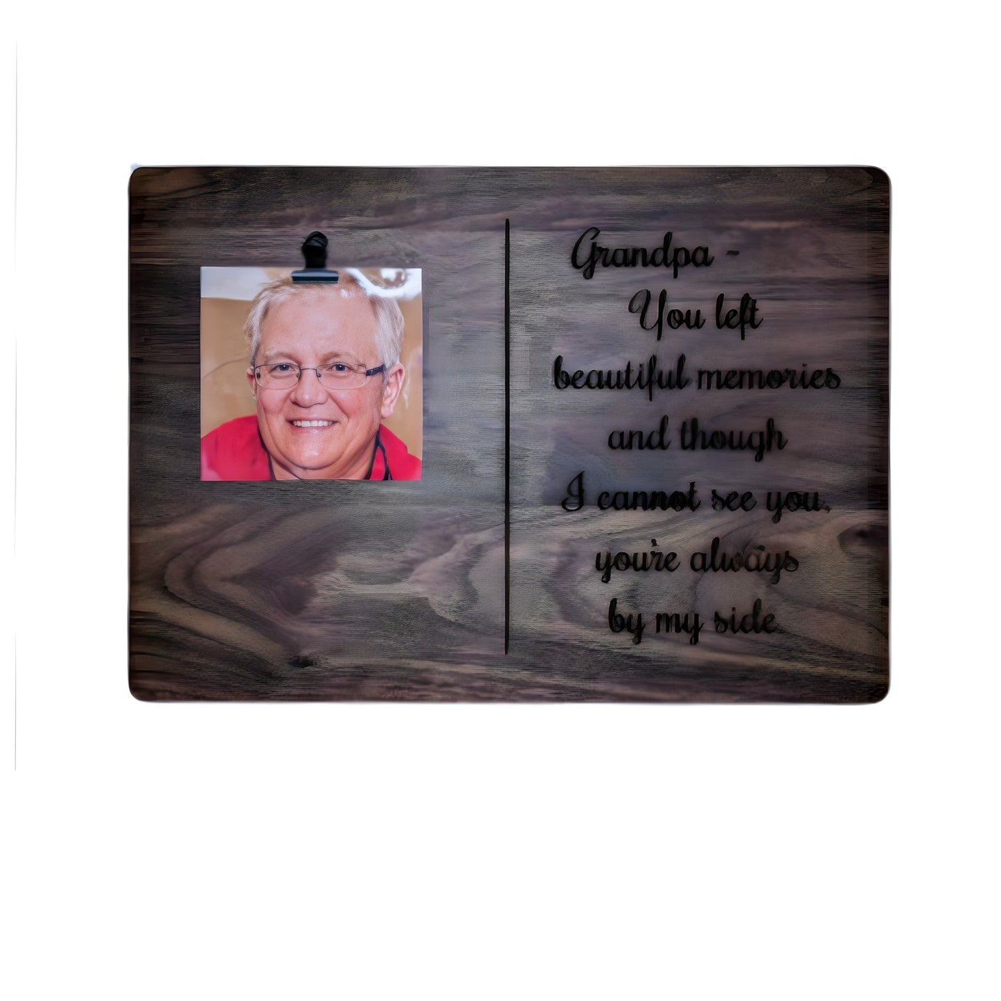 Black Walnut Memorial Plaque - Beacon Laser Creations LLC