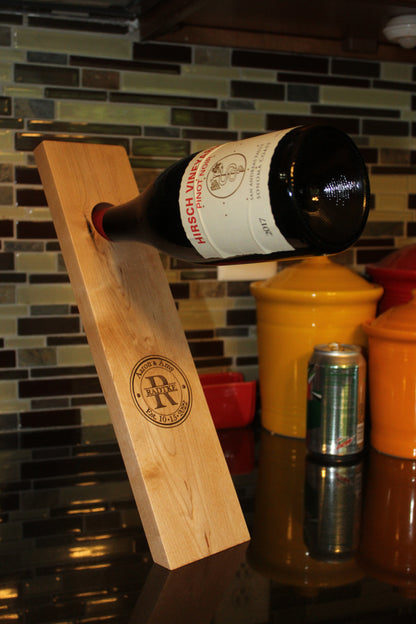 Balancing Wine Bottle Holder - Beacon Laser Creations LLC