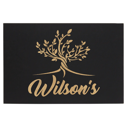 Laserable Leatherette Wall Decor with Sawtooth Hanger JDS