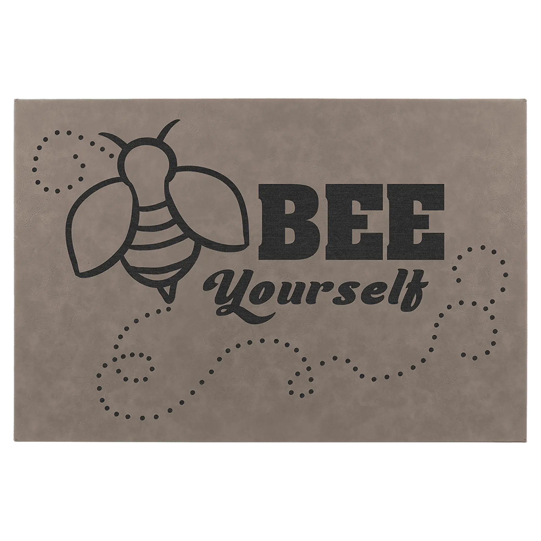 Laserable Leatherette Wall Decor with Sawtooth Hanger JDS