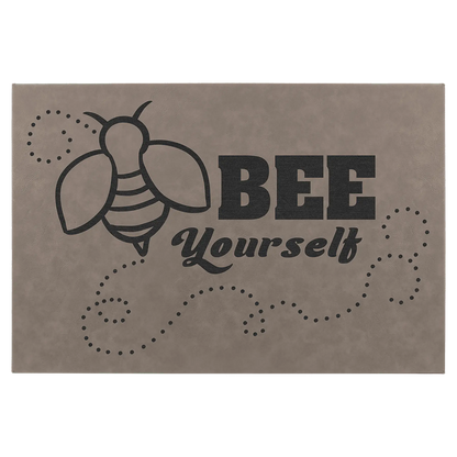 Laserable Leatherette Wall Decor with Sawtooth Hanger JDS