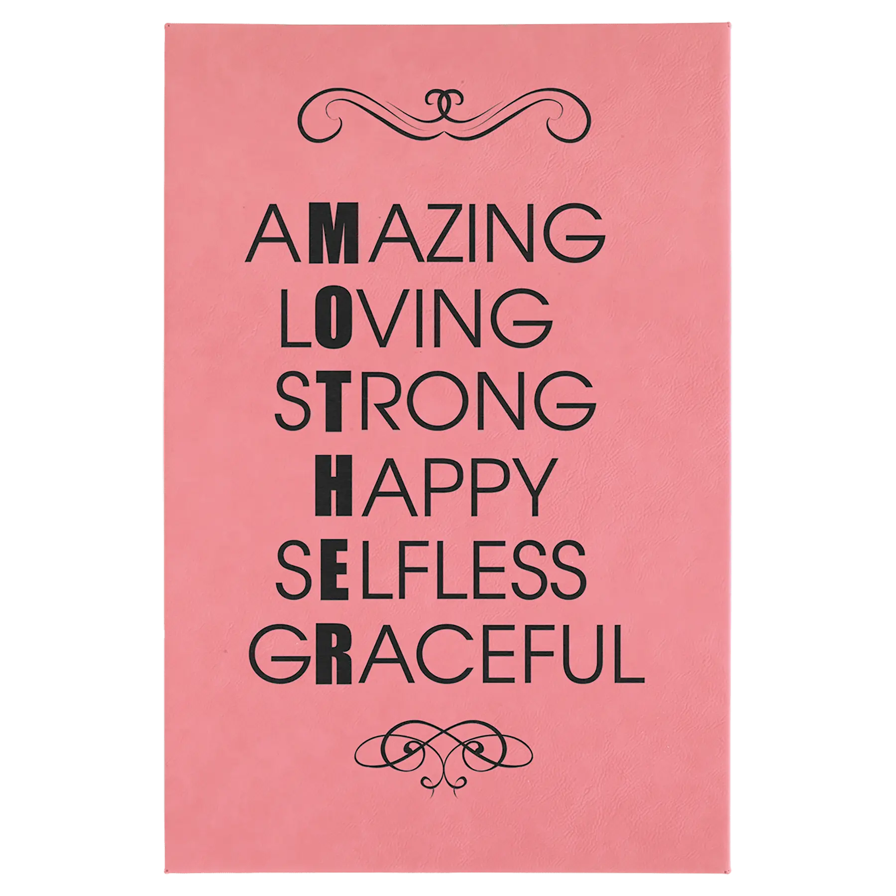 Laserable Leatherette Wall Decor with Sawtooth Hanger JDS