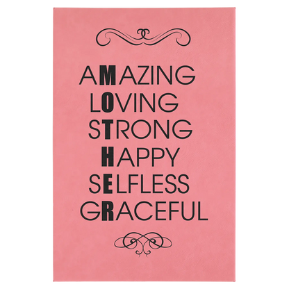 Laserable Leatherette Wall Decor with Sawtooth Hanger JDS