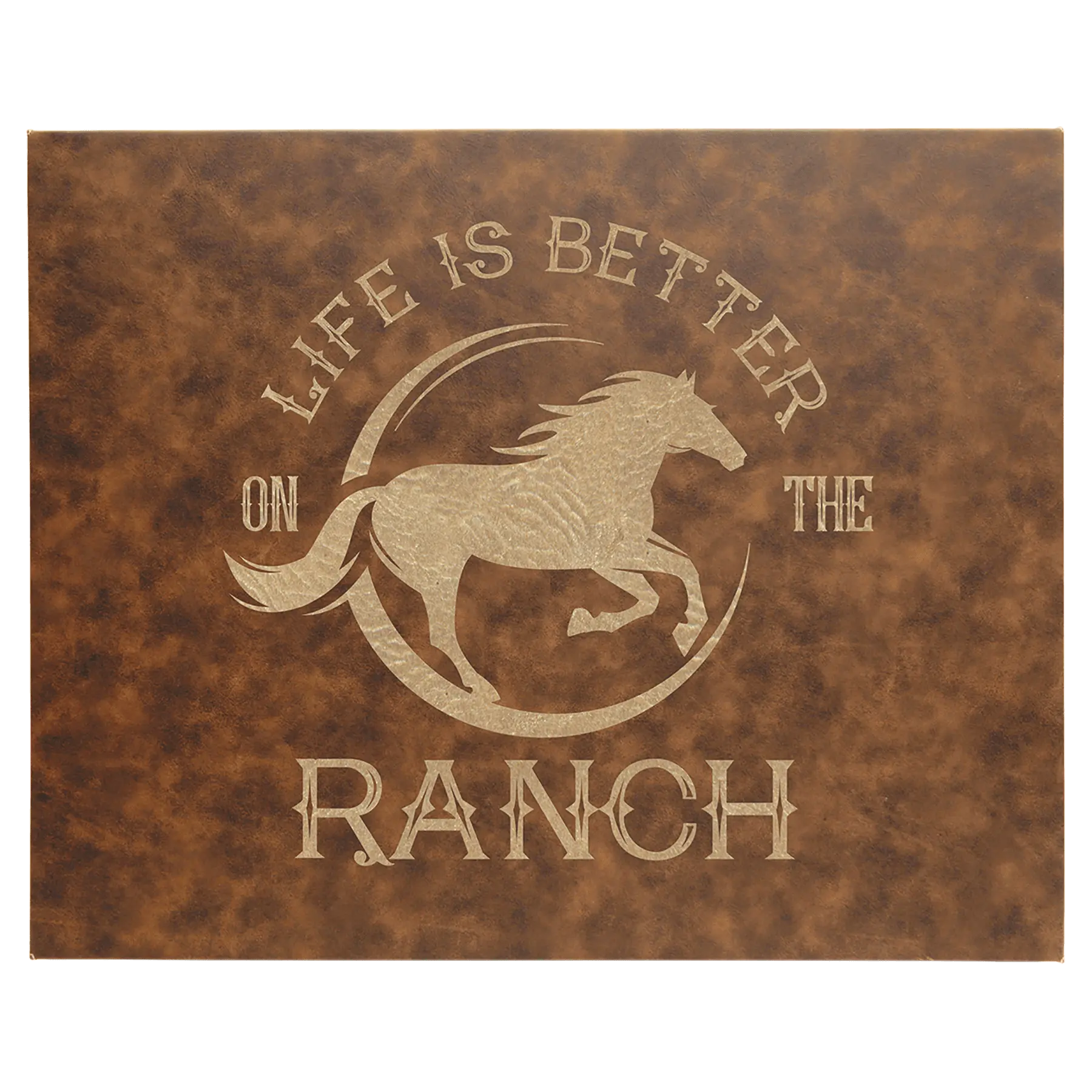 Laserable Leatherette Wall Decor with Sawtooth Hanger JDS