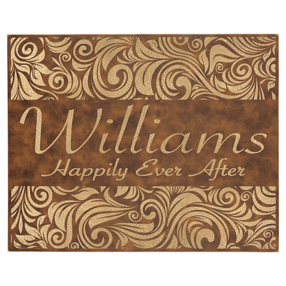 Laserable Leatherette Wall Decor with Sawtooth Hanger JDS