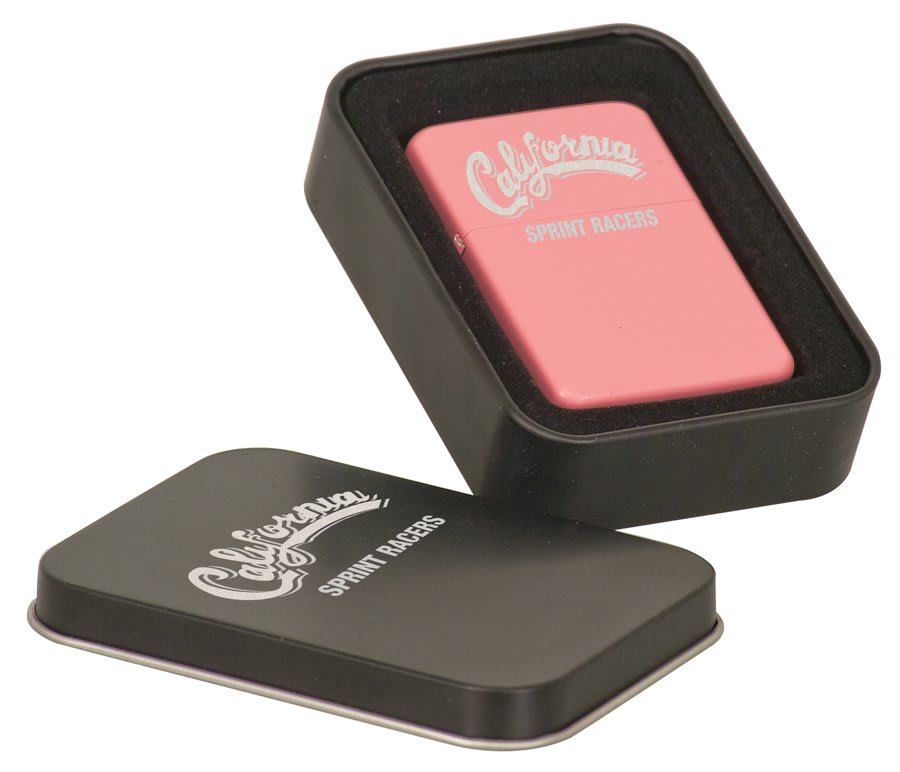 Lighter (Matte - Black or Pink) - in Black Tin - Custom