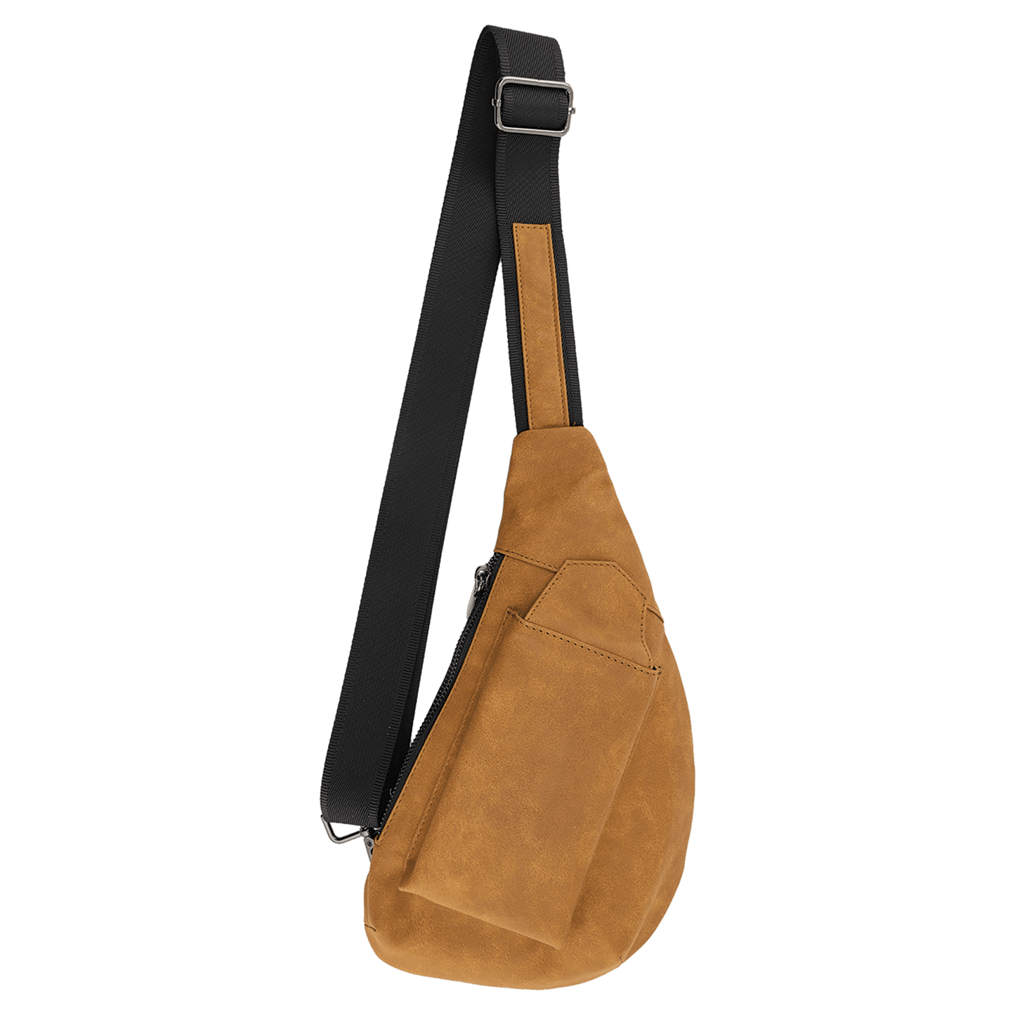 Personalized Creekside Crescent Leatherette Crossbody Bag