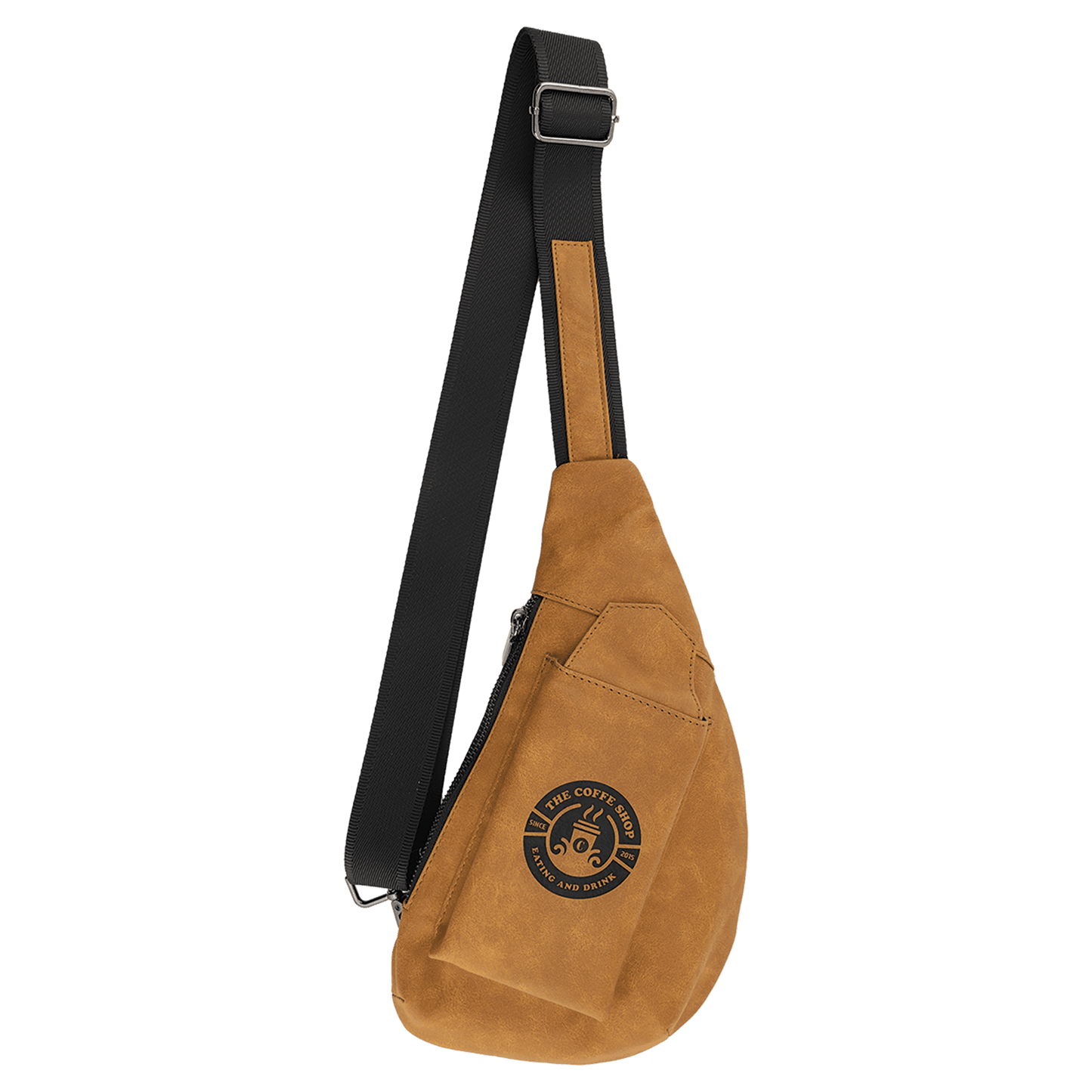 Crescent Bag - Light Brown - Laserable Leatherette - Smalltown Connetchin